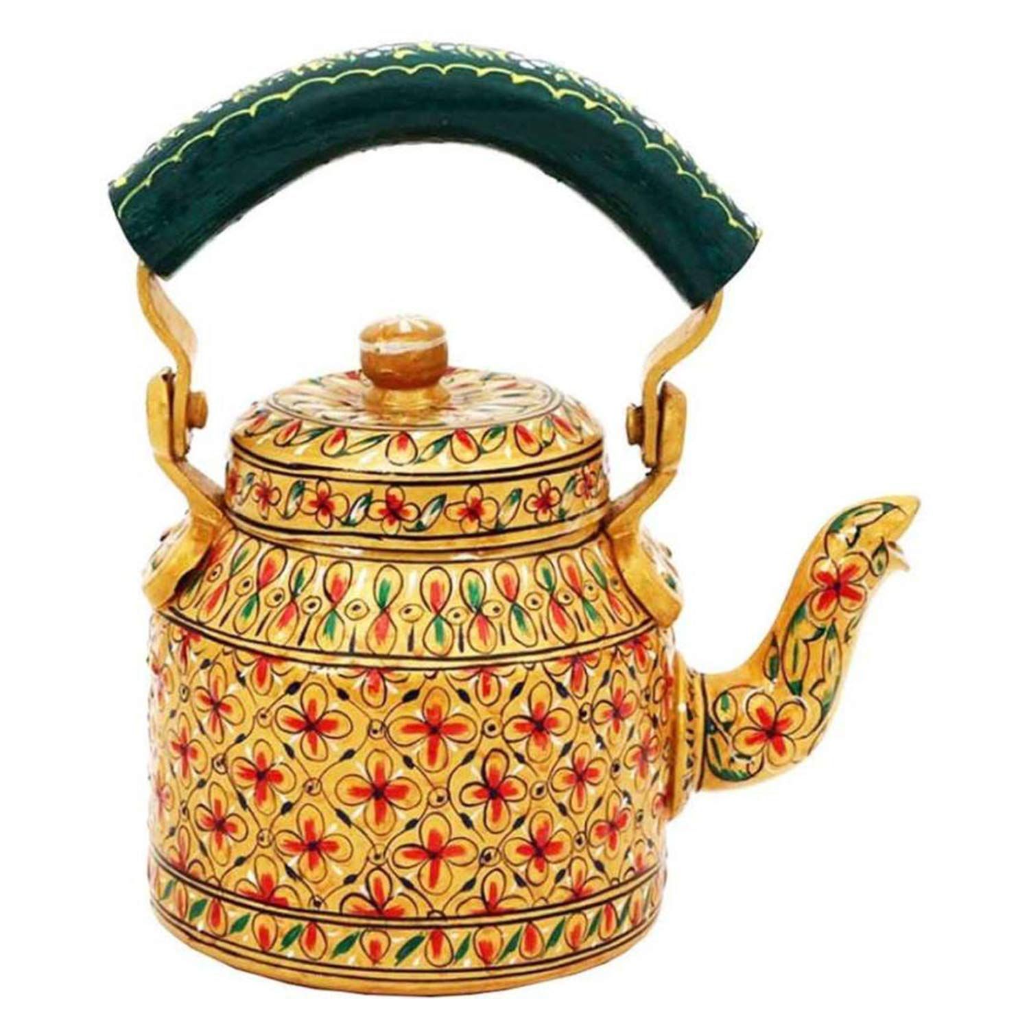 Расписанный вручную разноцветный чайник