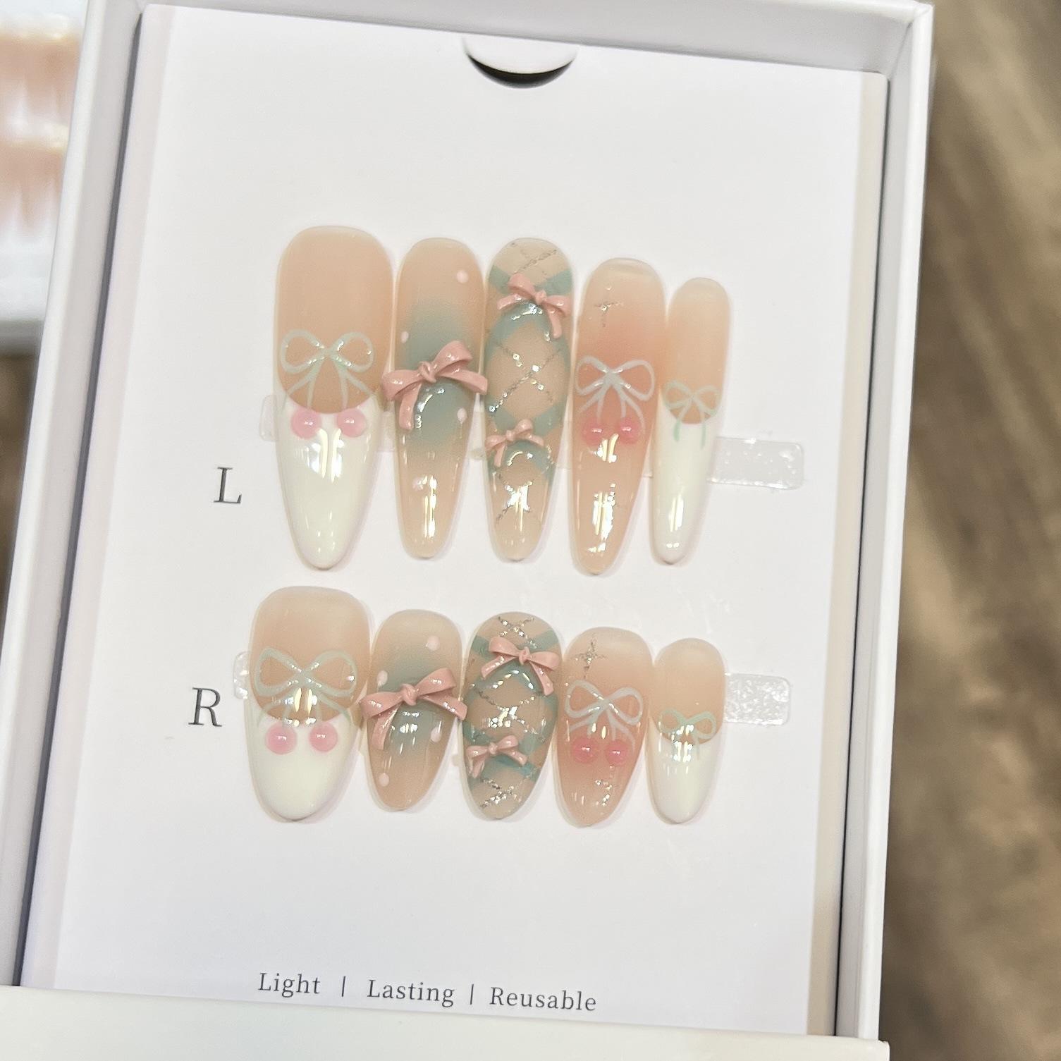 Плетёная вручную броня Расписанная вручную Голая Голая Французская пластина для нейл-арта Large L